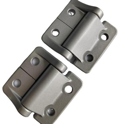 China Customizable Small Size Silver Al Alloy Constant Torque Flat Hinge Door Hinge E-6001 Series 270 Degree Free Rotation for sale