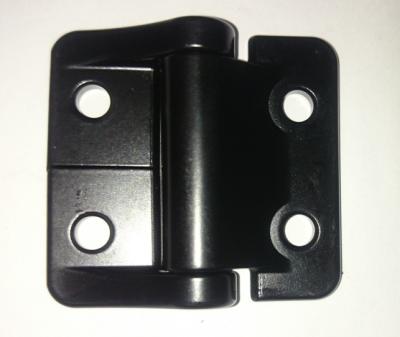 China High Quality Al Alloy Metal Square Slot Hinge Black Heavy Duty Machinery Cupboard Hinge for sale