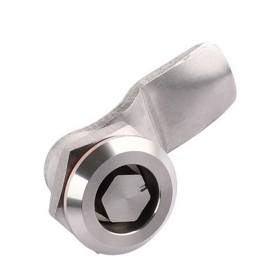 China Industry Cabinet Stainless Steel Quarter Turn Cam Lock For Industry Cabinet Key Hex Insert SS1928 for sale