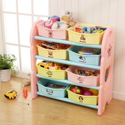 China Plastic Rectangle Kids Toy Storage Organizer Rack Toys Storage Drawers Eco - Friendly Sustainable for sale