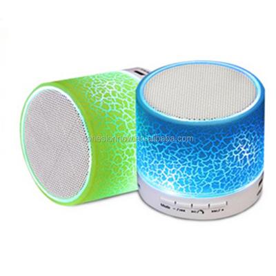 China Outdoor Activities Amazon 2021 New LED Mini Bass Portable Wireless Bluetooth Speaker with FM Radio TF MIC USB for sale