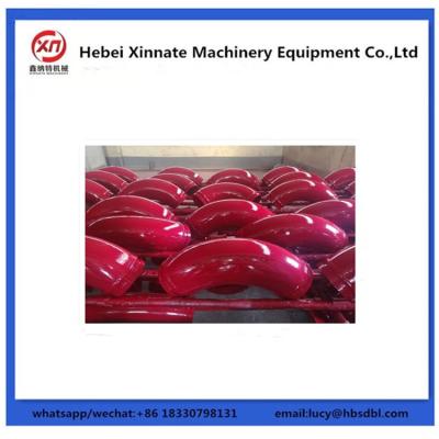 China DN125 Concrete Pump Spare Parts Double Layer Wear Resistant Elbow for sale