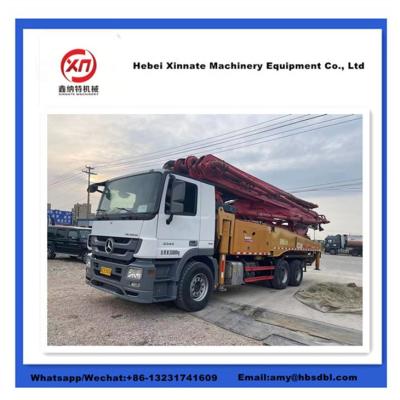 China DN125 Gebruikte betonpomptruck Tweedehands Putzmeister mobiele betonpomp Te koop