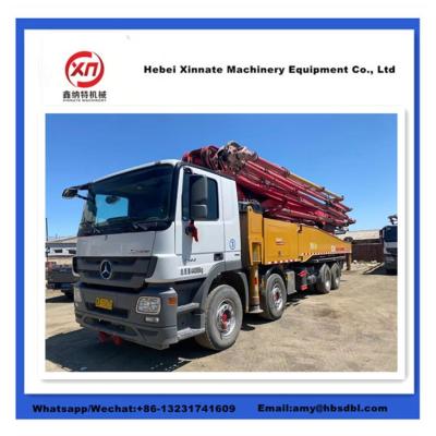 Chine Sany 56m Used Concrete Pump Truck Secondhand Concrete Mobile Pump à vendre