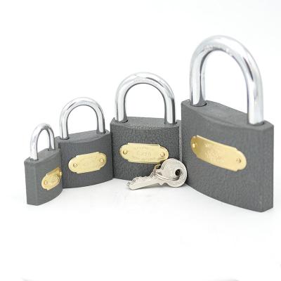 China Warehouse Pujiang short/long shackler iron/brass cylinder Gray Padlock Size 20-25-32-38-50-63-75mm for sale