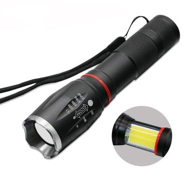 China Emergency COB LED Magnetic Extendable Aluminum Tactical Flashlight for sale