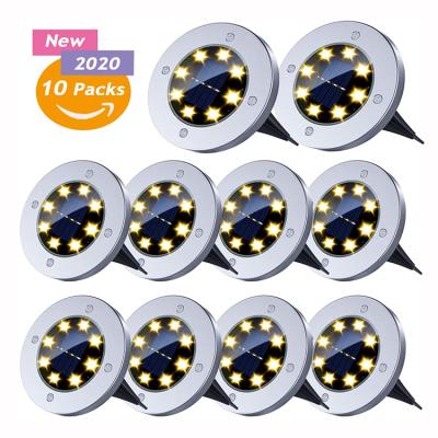 China LANDSCAPE Waterproof 8 LED Outdoor Solar Ground Lights for sale