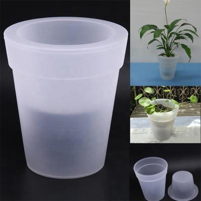 China Modern Solar Transparent Plant Flower Pot Light for sale