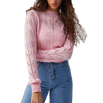 China Anti-Wrinkle Manufacturer Popular Wool Knitted Sweater Manufacturer Chinese Cotton Casual Crewneck Sweaters Cultured Pullovers For Woman for sale