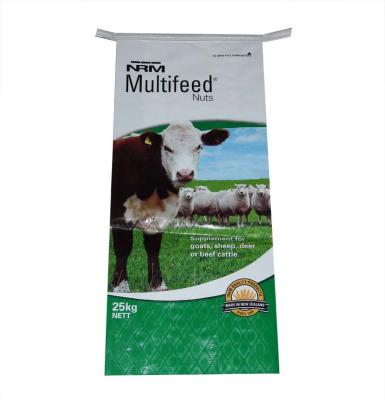 China Agriculture Resealable BOPP Laminated Cattle Feed Packaging Bags for sale