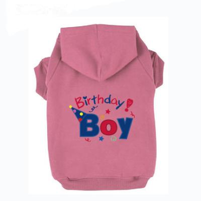 China Customized Viable Birthday Boy Printing Dog Large Logo Sweater Pet Dog Hoodie for sale