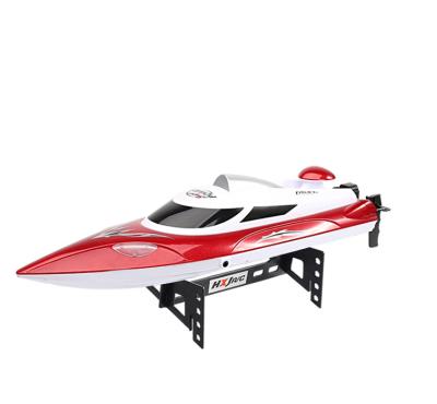 China HONGXUNJIE HJ809 2.4G Radio Control Boat Jet LED Light Fishing Boat Trawler RC Fishing Gear 47*12*13.5cm for sale