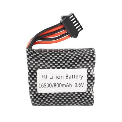 China HJ Toys High Capacity Small 800mAh 9.6V LiPo Rechargeable Battery For Remote Control Car for sale