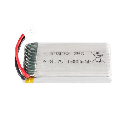 China HXJ R/C Toys 3.7V 1800mAh RC Airplane Battery Large Capacity RC Lithium Polymer Battery 3.7v for sale