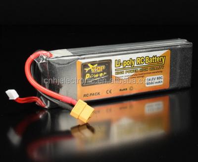 China Toys A Grade Big Battery Packs Custom 4000mAh 14.8V 4S 25C-70C Lipo Battery For RC Helicopter Airplane Drones for sale