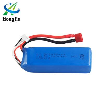 China HJ Toys Ultra Thin High Capacity RC Quadcopter 14.8V 2800mAh 803496 Lithium Polymer Li Ion Battery Pack for sale