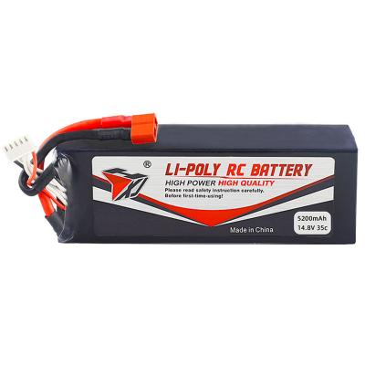 China Toys factory direct sales rc car model large capacity lithium battery high speed car battery 14.8V 5200mAh 35C for sale