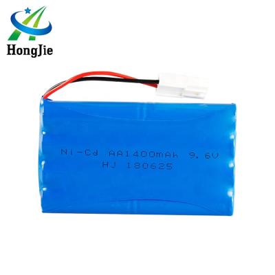 China Remote Control Toys HJ China Shantou Toys Nicd AA 1400mAh 9.6V Ni-Cd Rechargeable Battery Pack for sale