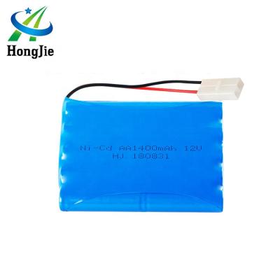 China Toys HJ Wholesale Ni-Cd KET-2P Plug In Nicd Battery Pack AA 1400mAh 12V Rechargeable Battery for sale