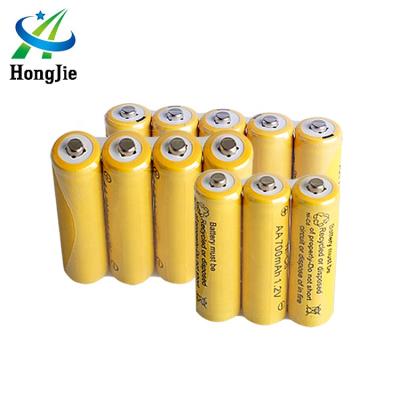 China HJ RC Toys Small Nicd Nickel Cadmium Rechargeable Battery AA 700mAh 1.2V Lighting No.5 for sale