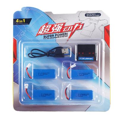 China Toys HJ-806 JXD385 Four-axis Aircraft 3.7V 500mAh Lithium Battery Charger Rechargeable Battery for sale