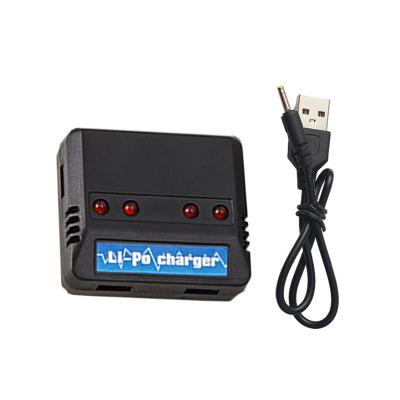 China Reusable Wholesale 3.7V Lithium Battery 1 Drag 4 Charger For Four-axle Airplanes for sale