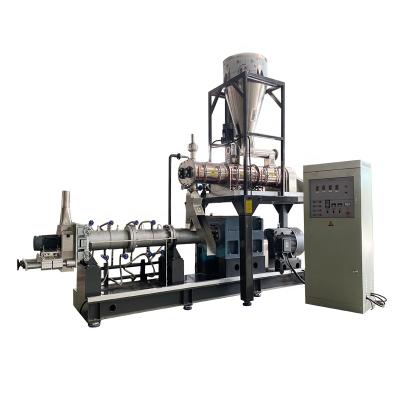 China Make Animal Feed High Productivity Pet Dog Cat Food Twin Screw Extruder Fish Feed Making Machine Production Line for sale