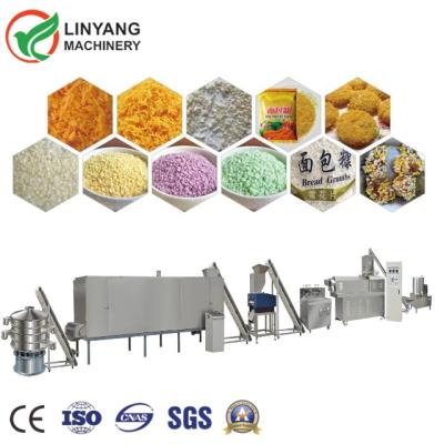 China Multifunctional Twin Panko Bread Crumb Machine Bread Crumb Machine Bread Crumb Screw Extruder Production Line for sale