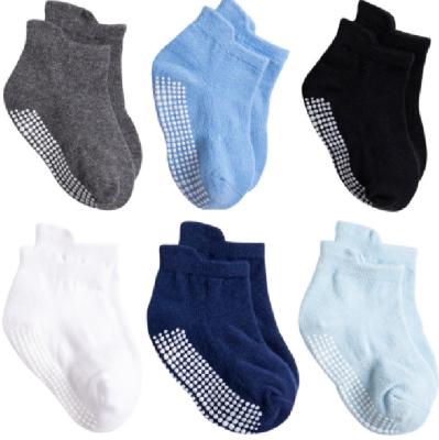 China QUICK DRY cotton Amazon distribution socks for kids baby socks non-slip baby boat socks for sale