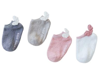 China Cute Sporty Baby Cardboard Socks With Handle Baby Boy Girl Wings Boat Socks for sale