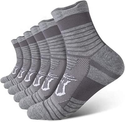 China QUICK DRY Mens 6 Pack Performance Cotton Cushioned Athletic Crew Socks for sale