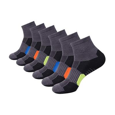 China 6 Pack Sports Running Men's Ankle Socks QUICK DRY With Cushioned Function for sale