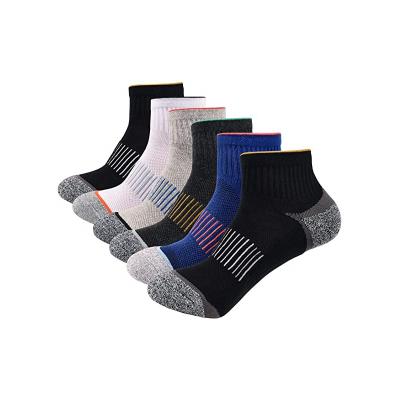 China QUICK DRY Mens Sporty Running Socks 7 Pair Thick Cushion Socks For Men Sports Low Cut for sale