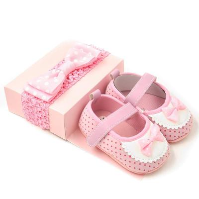 China Anti-slip infant shoes with headband for sale