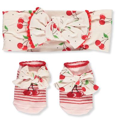 China Baby Headband and Socks Box Anti-Slip Socks for sale