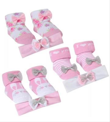 China Anti-slip infant headband with socks for sale