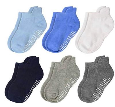 China Solid Color Sporty Classic Custom Non Slip Prewalker Baby Boy Regular Regular Socks For Autumn Knitted Casual for sale