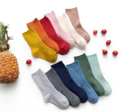 China Winter Solid Color Tube Baby Kids Boy Sporty Custom Socks for sale