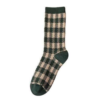 China Women Antibacterial Custom Socks Autumn Winter Ladies Crew Woven Long With New Design for sale