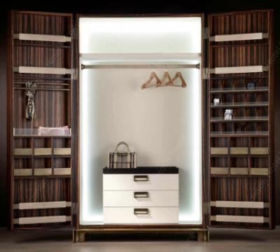 China Contemporary 5 Star Hotel 3 4 Customized Wooden Wardrobe For Bedroom Furniture for sale