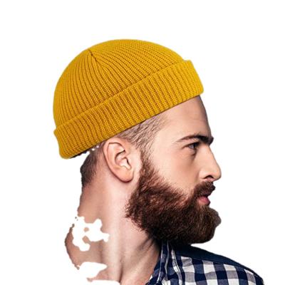 China JOINT Wholesale Custom Knitted Hats Embroidered Logo Warm Beanie Men's Crochet Winter Hat for sale