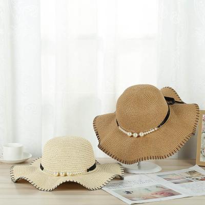 China Wholesale Cheap Eco-Friendly Sun Visor Hat Bow Ribbon Fashion Summer Beach Straw Hat For Women for sale