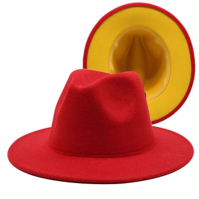 China Image of fendora 2 custom wide brim felt hat hats men and women hats tone of felt hat for sale