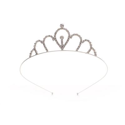 China Fashion Sparkly Rhinestone Crowns Elegant Tiaras Gold Sliver Princess Headpiece For Women Girl for sale