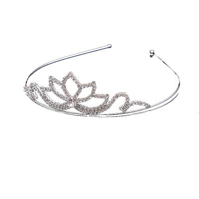 China Fashion Sparkly Rhinestone Crowns Elegant Tiaras Gold Sliver Princess Headpiece For Women Girl for sale