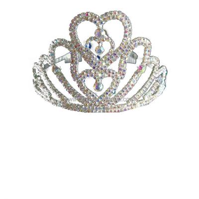 China Elegant Sparkly Princess Fashion Gold Ribbon Rhinestone Pageant Tiaras Crowns Factory Wholesale For Happy Birthday Women Girl for sale