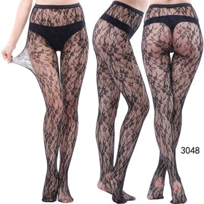 China Antibacterial retro tattoo, lace hollowed-out net socks, pantyhose for women, small mesh tights for filler for sale