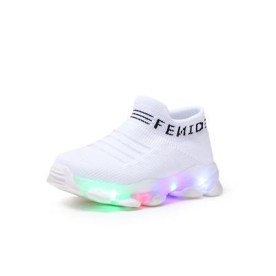 China Lighting Lights Laces Footwear Boys Kids Girls Man Sneakers Box Trainers Frozen Long Flashing Led Shoes for sale