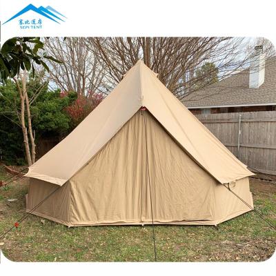 中国 Glamping fold bell tent oxford or cotton waterproof outdoor camping tent for sale 販売のため