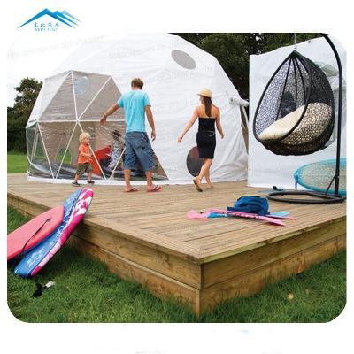 China New Geodesic Dome Hotels Luxury Geodesic Dome Tent Glamping Dome Tent For Camping for sale